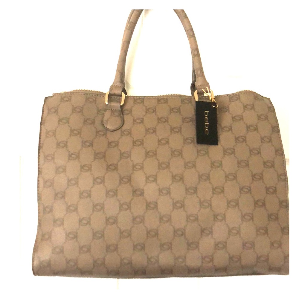 NWT bebe Alexis Monogram Triple Entry Tote - Picture 8 of 8
